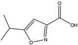 Chemical structure of 5-Isopropyl isoxazole-3-carboxylic acid | 89776-74-9