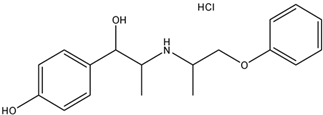 Chemical structure of Isoxsuprine HCl | 579-56-6