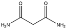 Chemical structure of Malonamide | 108-13-4