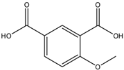 Chemical structure of 4-Methoxy isophthalic acid | 2206-43-1