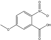 Chemical structure of 5-Methoxy-2-nitrobenzoic acid | 1882-69-5