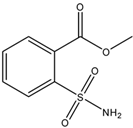 Chemical structure of Methyl-2-(aminosulfonyl)benzoate | 57683-71-3