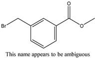 Chemical structure of Methyl-3-bromo methyl benzoate | 1129-28-8