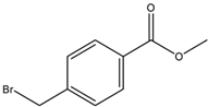 Chemical structure of Methyl-4-(bromomethyl) benzoate | 2417-72-3