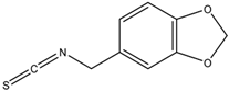 Chemical structure of 3,4-Methylenedioxybenzyl isothiocyanate | 4430-47-1
