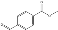 Chemical structure of Methyl 4-formyl benzoate | 1571-08-0