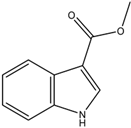 Chemical structure of Methyl indole-3-carboxylate | 942-24-5