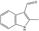 Chemical structure of 2-Methylindole-3-carboxaldehyde | 5416-80-8