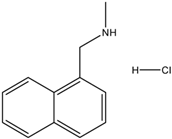 Chemical structure of N-Methyl-1-naphthalenemethylamine hydrochloride | 65473-13-4