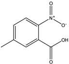 Chemical structure of 5-Methyl-2-nitrobenzoic acid | 3113-72-2