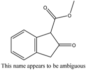 Chemical structure of Methyl 2-oxo-indanecarboxylate | 104620-34-0