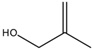 Chemical structure of 2-Methyl-2-Propen-1-ol | 513-42-8