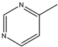 Chemical structure of 4-Methylpryimidine | 3438-46-8