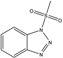 Chemical structure of 1-(Methylsulfonyl)-1H-benzotriazole | 37073-15-7