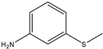Chemical structure of 3(Methylthio)aniline | 1783-81-9