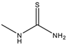 Chemical structure of 1-Methyl-2-thiourea | 598-52-7