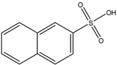 Chemical structure of 2-Naphthalene sulfonic acid | 120-18-3