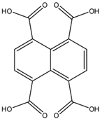 Chemical structure of 1,4,5,8-Naphthalene tetracarboxylic acid | 128-97-2