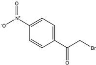Chemical structure of 4-Nitrophenacyl bromide | 99-81-0