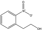 Chemical structure of 2-Nitrophenethyl alcohol | 15121-84-3