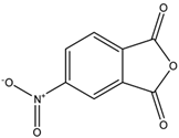 Chemical structure of 4-Nitrophthalic anhydride | 5466-84-2