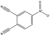Chemical structure of 4-Nitrophthalonitrile | 31643-49-9