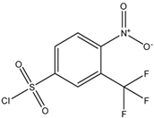 Chemical structure of 4-Nitro-3-(trifluromethyl)benzenesulfonyl chloride | 39234-83-8
