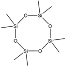 Chemical structure of Octamethylcyclotetrasiloxane | 556-67-2