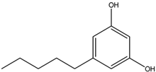 Chemical structure of Olivetol | 500-66-3