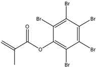 Chemical structure of Pentabromophenyl methacrylate | 18967-31-2