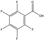 Chemical structure of Pentafluorobenzoic acid | 602-94-8