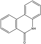 Chemical structure of 6(5H)-phenanthridinone | 1015-89-0