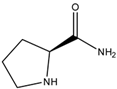 Chemical structure of L-Prolinamide | 7531-52-4