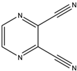 Chemical structure of 2,3-Pyrazine dicarbonitrile | 13481-25-9