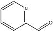 Chemical structure of 2-Pyridine carboxaldehyde | 1121-60-4