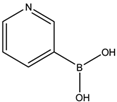Chemical structure of Pyridine-3-boronicacid | 1692-25-7