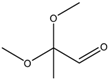 Chemical structure of Pyruvic aldehyde dimethyl Acetal, 97+% | 6342-56-9