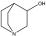 Chemical structure of 3-Quinuclidinol | 1619-34-7