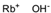 Chemical structure of Rubidium hydroxide solution 50 wt. % in H2O 99% trace metals basis | 1310-82-3