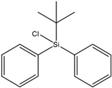Chemical structure of Tert-Butylchlorodiphenylsilane | 58479-61-1