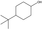 Chemical structure of 4-Tert-butylcyclohexanol | 98-52-2