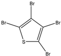 Chemical structure of Tetrabromothiophene | 3958-03-0