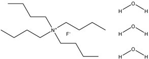 Chemical structure of Tetrabutylammonium fluoride trihydrate | 87749-50-6