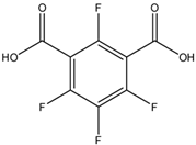 Chemical structure of Tetrafluoroisophthalic Acid, 96% | 1551-39-9