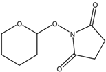 Chemical structure of N-(tetrahydro-2H-pyran-2yloxy)succinimide | 55610-40-7