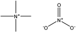 Chemical structure of Tetramethylammonium Nitrate, 96% |1941-24-8