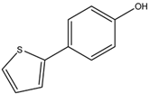Chemical structure of 4-(Thiophen-2yl)phenol | 29886-65-5