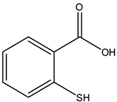 Chemical structure of Thio salicylic acid | 147-93-3