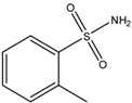 Chemical structure of O-Toluenesulfonamide | 88-19-7