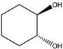 Chemical structure of (1R,2R)-Trans-1,2-cyclohexanediol | 1072-86-2